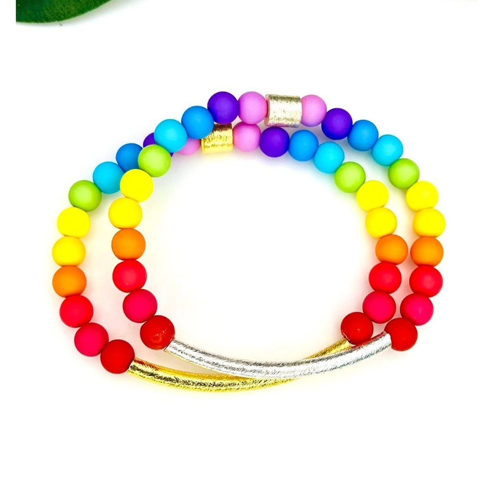 Rainbow bracelet set